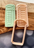 London telephone box 3D cookie cutter. Perfect fondant embosser cutter for cupcakes and biscuits.