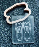 Men's shoes groom outfit cookie popup stamp with cutter.