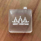 Merry Christmas popup acrylic cookie stamp