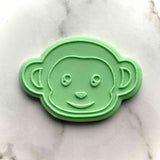Monkey Wild One Jungle Animals fondant outbosser stamp
