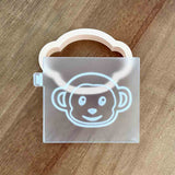 Monkey Wild One Jungle Animals reverse embosser cookie cutter and stamp