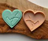 Mother and Baby reverse embosser for cookies. The fondant embosser is made from food safe PLA.