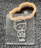 Muslim Boy popup cookie cutter and stamp