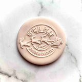 North Pole Express Delivery Santa Claus fondant popup stamp