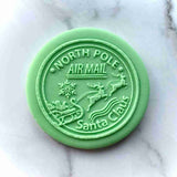 North Pole Santa Claus Christmas Outbosser fondant stamp