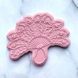 Peacock Fan Wedding popup stamp