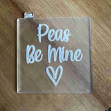 Peas Be Mine Valentine outbosser cookie stamps