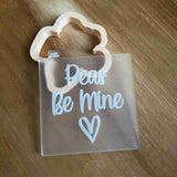 Peas Be Mine Valentine reverse embosser cutter