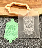 Ramadan Lantern reverse embosser cookie stamp and cutter for Ramadan Mubarak.
