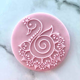 Rangoli peacock diwali cookie outbosser stamp