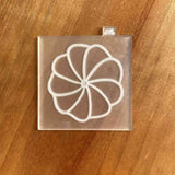 Santa's Flower Cookies popup acrylic cookie stamp
