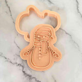 Snowman Christmas 3D cookie cutter