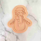 Snowman Christmas 3D cookie stamp