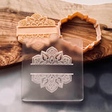 Split Mandala popup cookie stamp and cutter.