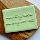 Stepdad fondant debosser stamp made for father's day dad