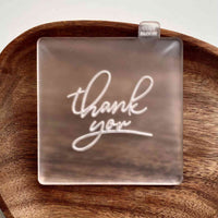 Thank you cookie debossor stamp made from food safe high quality acrylic