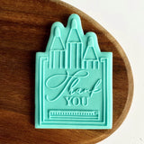 Thank you teacher crayons fondant debosser stamp for graduation