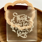 Thank you teacher for helping me grow cookie cutter and stamp