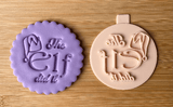The Elf Did It - Cookie Embosser Stamp