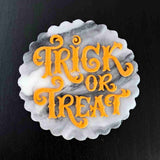 Trick or Treat decoration reverse embosser.