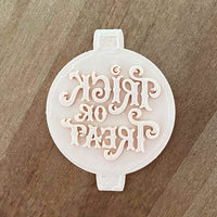 Trick or Treat embosser stamp . Perfect cookie cutter  for cupcakes, biscuits and  cookies.