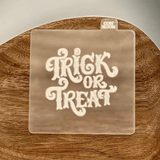 Trick or Treat popup cookie cutter for cupcakes, biscuits and cakes.