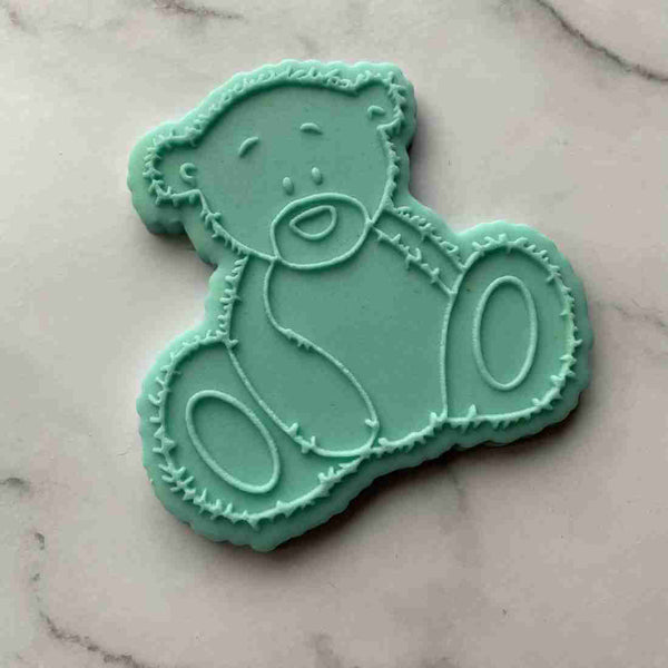 Valentine's Bear fondant stamp for cookies