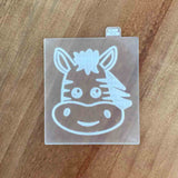 Zebra Wild One Jungle Animals popup acrylic cookie stamp
