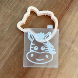Zebra Wild One Jungle Animals reverse embosser cookie cutter