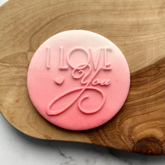 I Love You Valentine’s Day - Cookie Debosser Stamp
