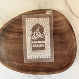 Ramadan Kareem Prayer Mat Cookie Embosser Stamp, Islamic Baking