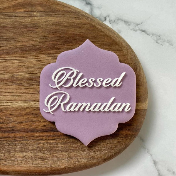 Blessed Ramadan Cookie Debosser Stamp