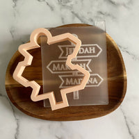 Signpost Cookie Stamp and Cookie Cutter Hajj Mubarak