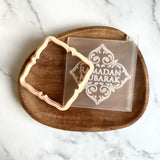 Ramadan Mubarak - Cookie Debosser Stamp with matching cutter