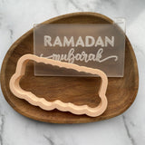 Ramadan Mubarak Cookie Cutter and Stamp Set