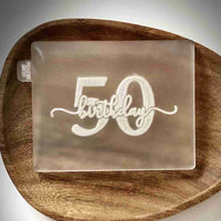 50 Birthday popup cookie cutter
