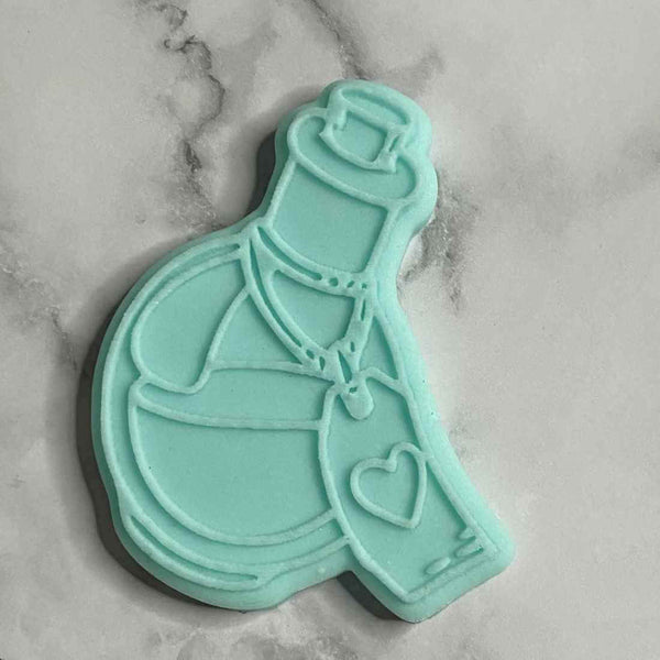 Halloween Poison Bottle fondant outbosser cookie stamp and cutter.
