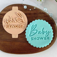 Baby shower 3D cookie cutter stamp.