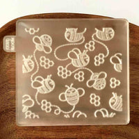 Bee Pattern popup acrylic cookie cutter