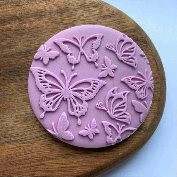 Butterflies fondant outbosser cookie stamp