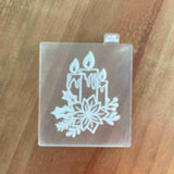 Christmas Candles popup cookie cutter