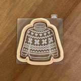 Christmas Jumper reverse embosser cookie cutter and stamp
