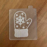 Christmas Mitten popup acrylic cookie stamp