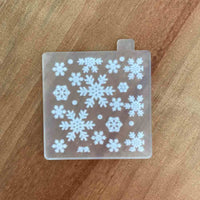 Christmas Snowflake Texture Tile POPup Debosser Stamp