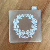 Christmas Wreath popup cookie stamp