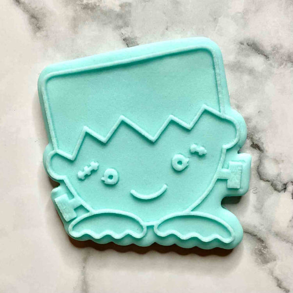 Cute Frankenstein fondant outbosser cookie stamp.