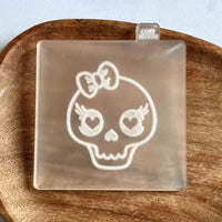 Cute Skull - Cookie Debosser Stamp