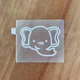 Elephant Wild One Jungle acrylic popup cookie stamp
