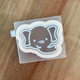 Elephant Wild One Jungle reverse embosser stamp and cutter