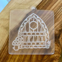 Fairy door popup cookie cutter and stamp for biscuits and cupcakes.
